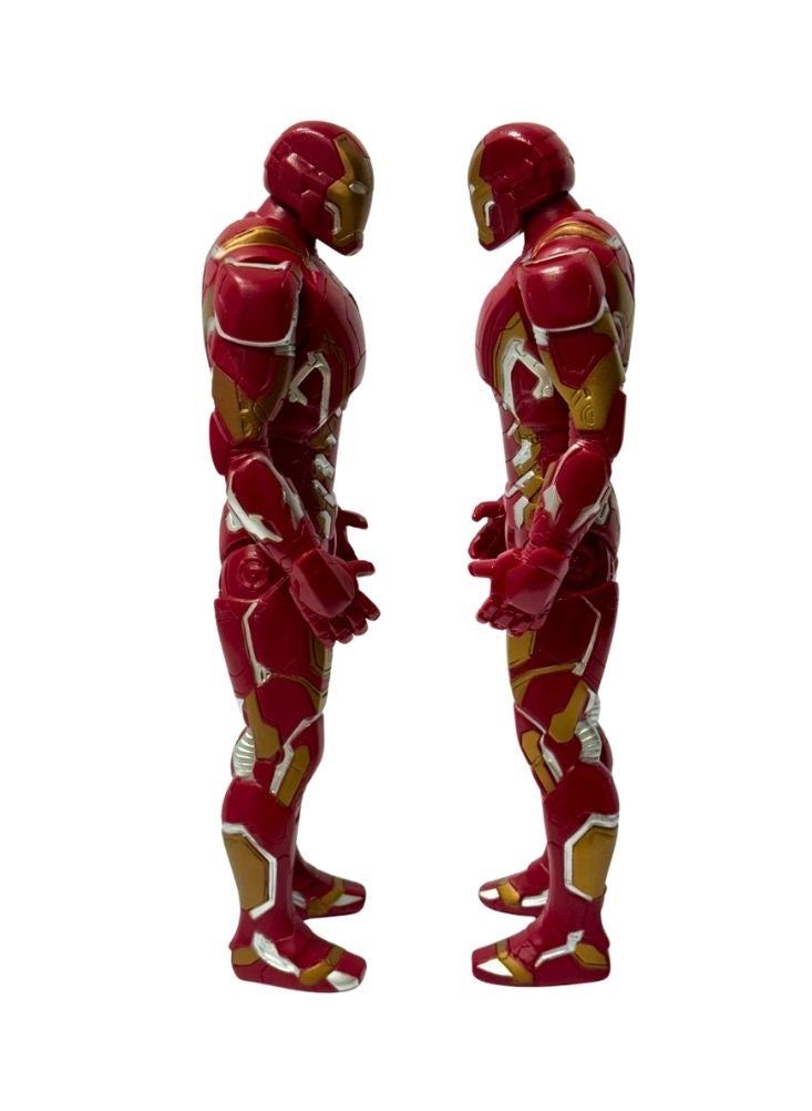 بريميم مجسم شخصية الرجل الحديدي مع بدلة درع حمراء وذهبية، قطعة تذكارية مفصلة من مارفل سوبر هيرو في صندوق عرض - Image 3